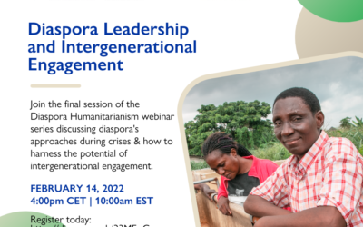 Webinar – Diaspora Humanitarianism : intergenerational engagement and leadership